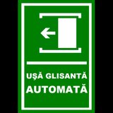 Placuta pentru usa automata glisanta prin stanga